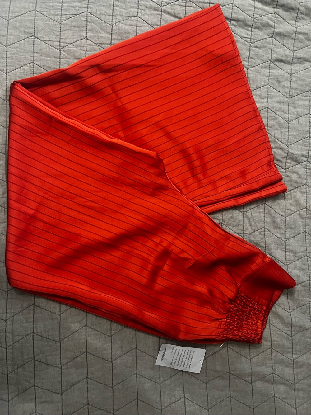 NSR Red Pull-On Stretch Wide Leg Waist Pants NWT